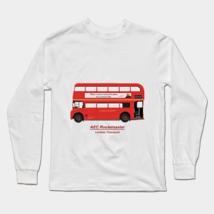 London Double Decker Bus Long Sleeve T-Shirt